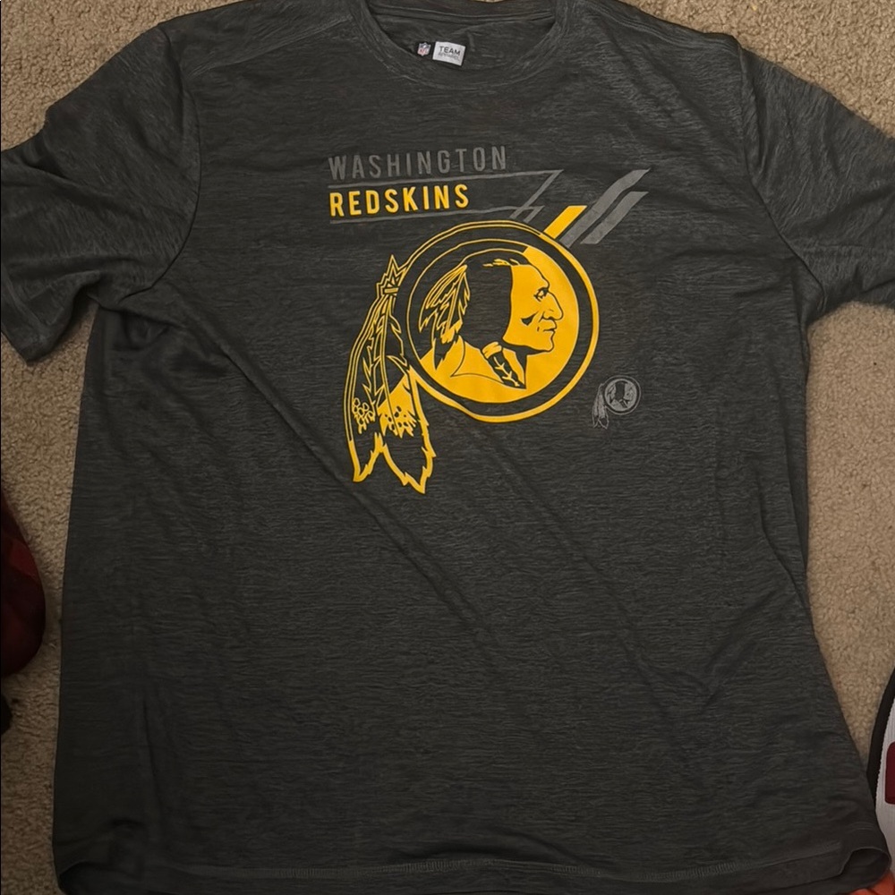 NFL Gray Washington Redskins Short Sleeve Tee